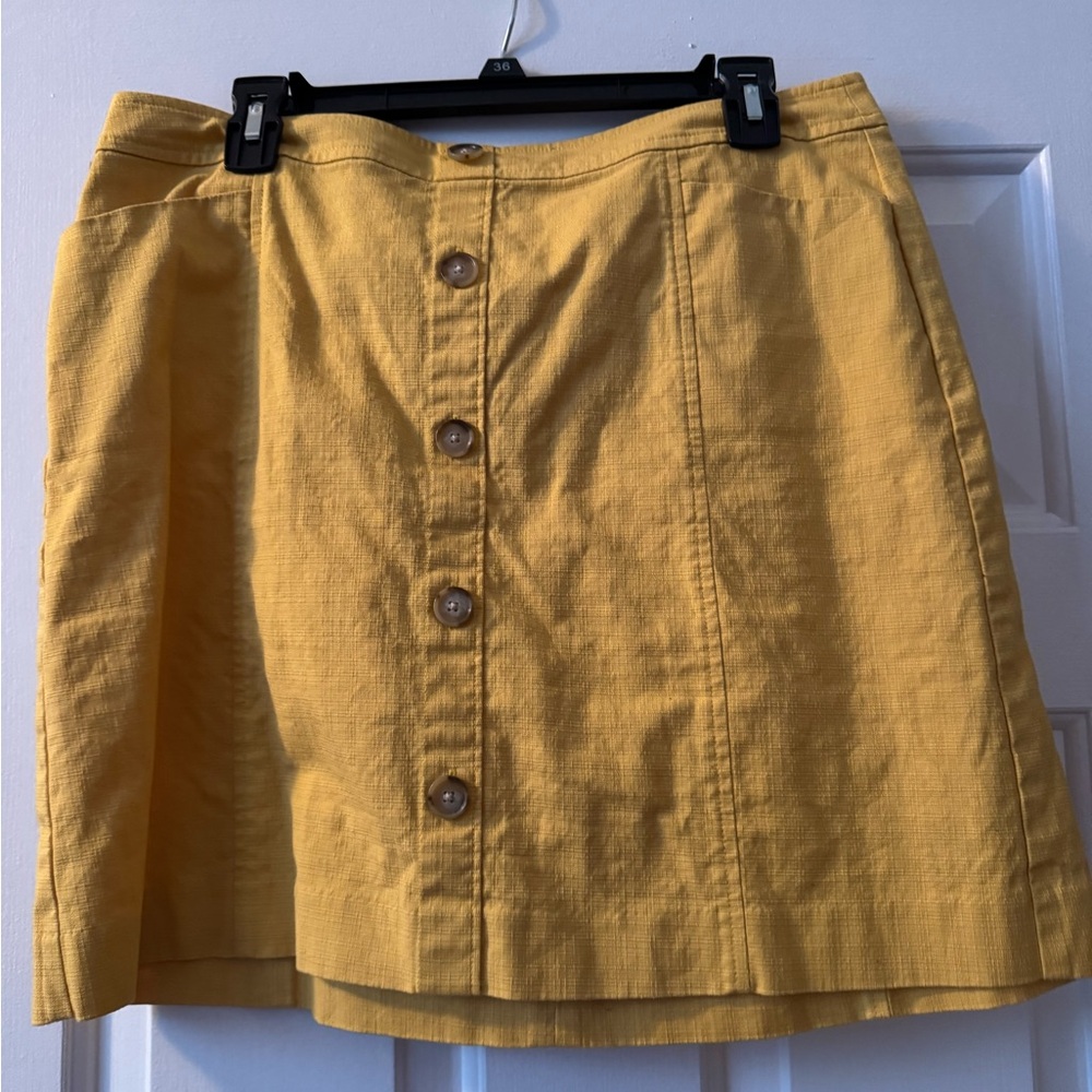 Yellow LOFT Skirt